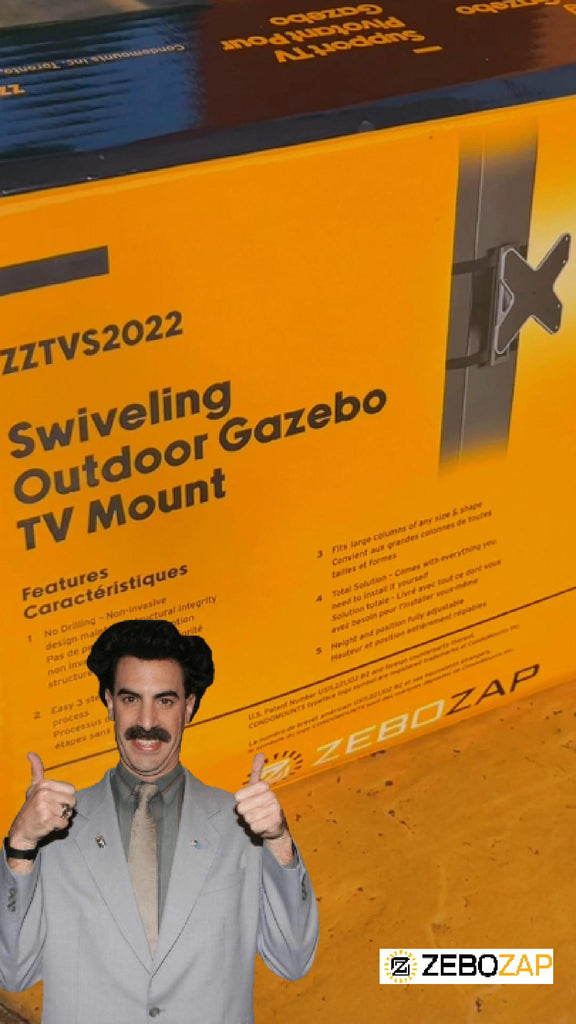 Swiveling Outdoor Gazebo TV Mount
