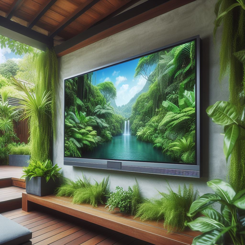 How to ensure outdoor mounted TV is safe?
