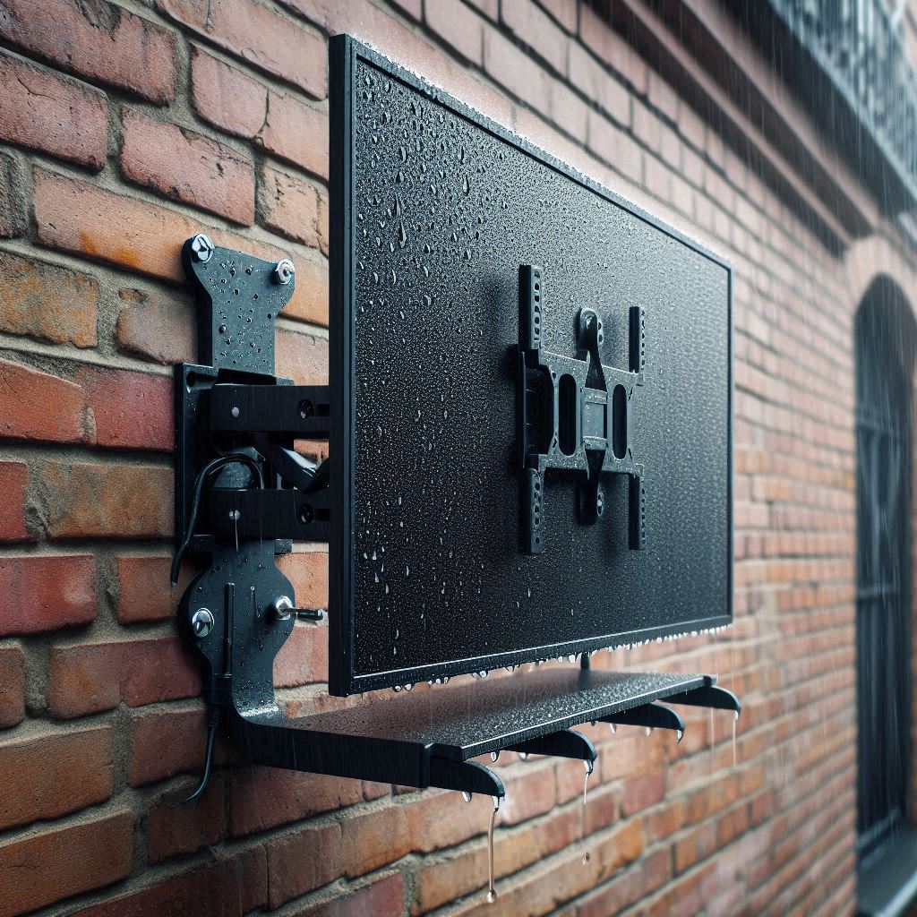 Our TV MOUNTS are WEATHERPROOF! 🥳 Bye bye, worries!