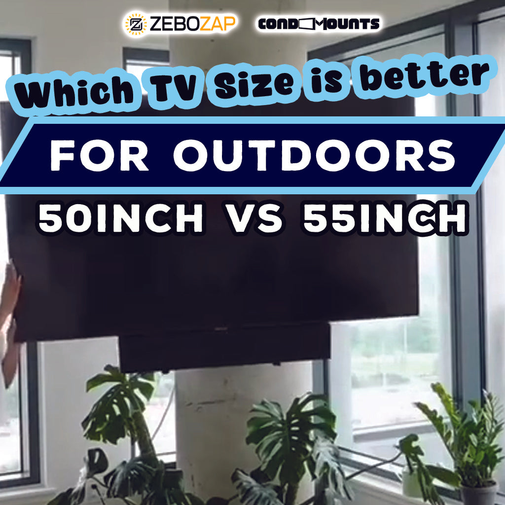 Which TV Size is Better for Outdoors: 50 Inches vs. 55 Inches?