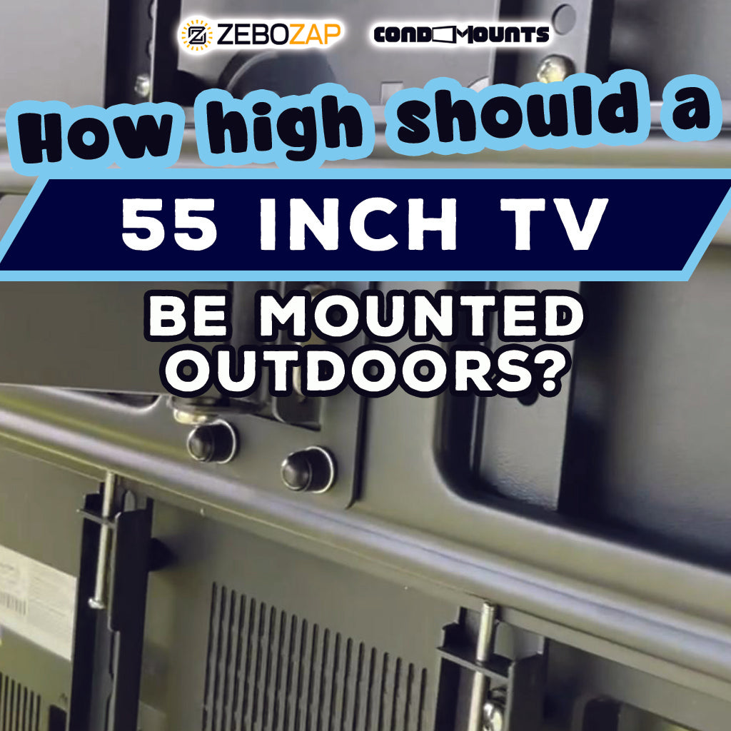 How High Should a 55-Inch TV be Mounted Outdoors?