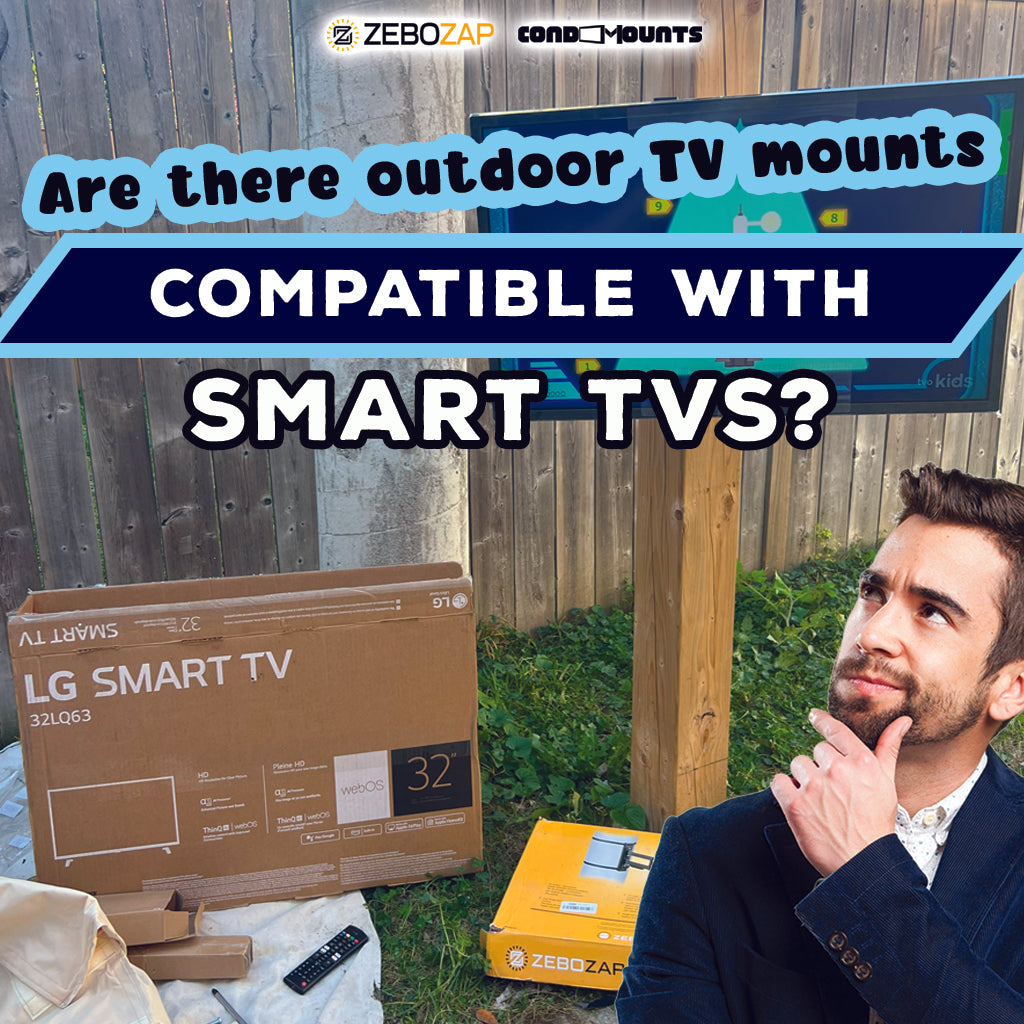 Are there outdoor TV mounts compatible with smart TVs?