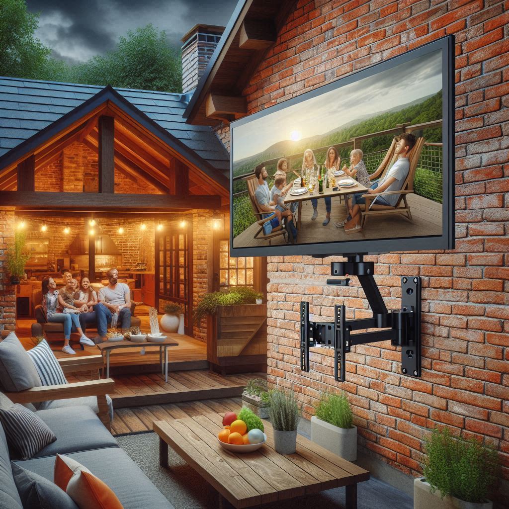 How to ensure outdoor mounted TV is safe?