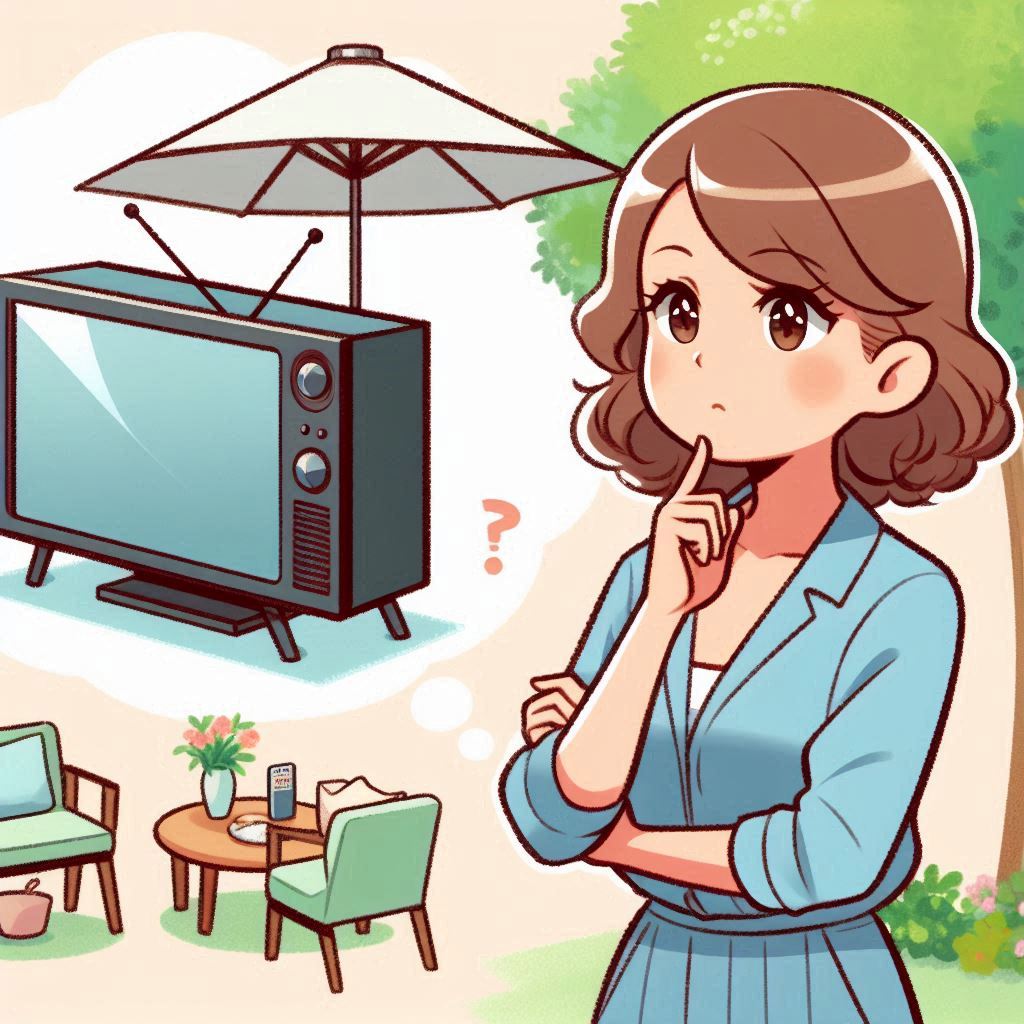 How to ensure tv is safe outdoors?