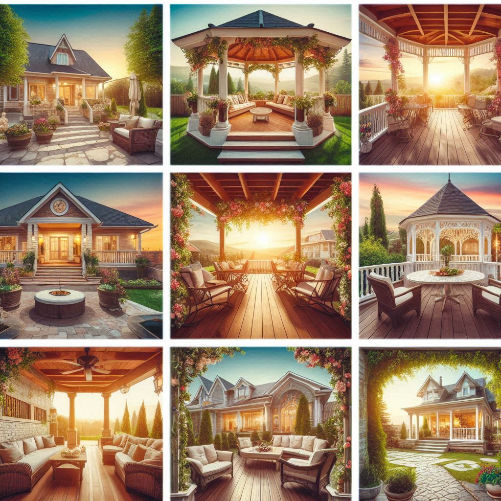 What is a patio, gazebo and pergola?