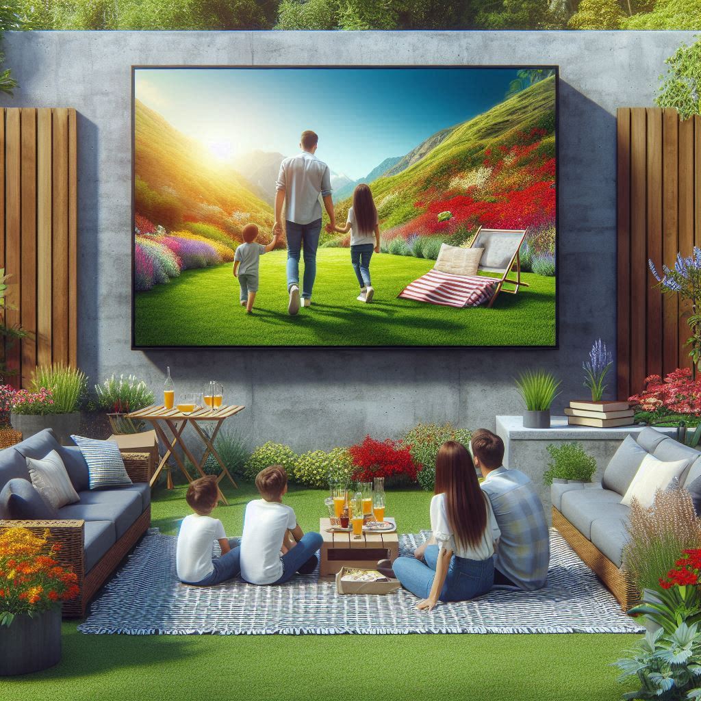 How to mount a TV outdoors?