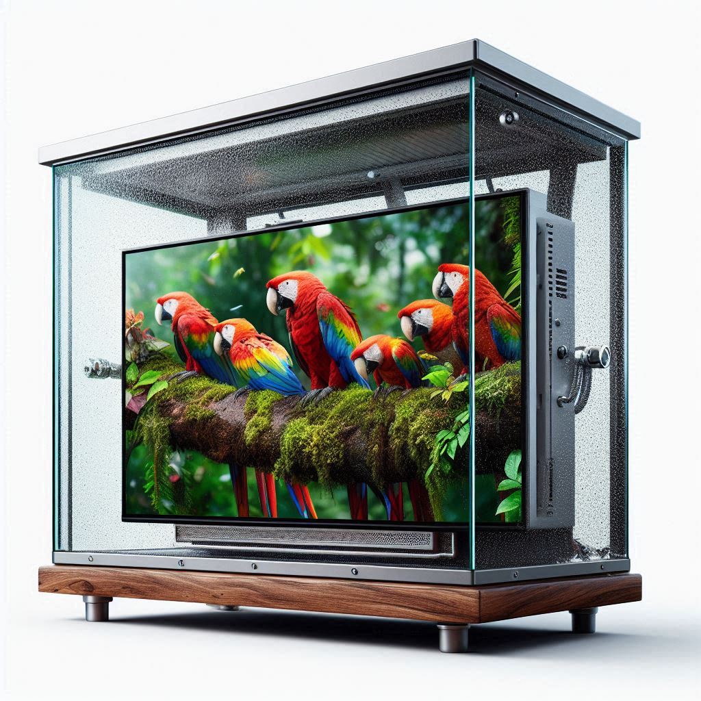 Outdoor TV enclosure